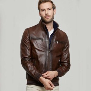 Brown Leather Jacket 97 1