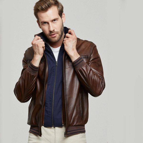 Brown Leather Jacket 97 4
