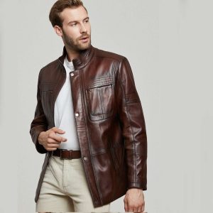 Brown Leather Jacket 98 1