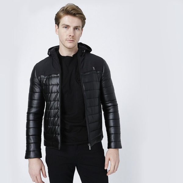 Hooded Leather Jacket 113 3