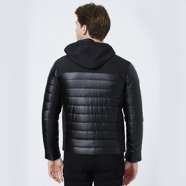 Hooded Leather Jacket 113 4