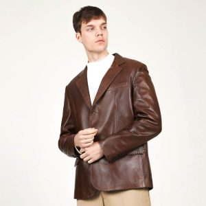 Leather Blazer 132 4