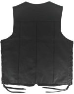 Legendary Dixon Mens Leather Motorcycle Vest