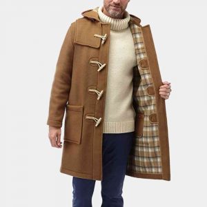 Beige Duffle Coat Mens | Free Shipping Worldwide