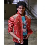 michael jackson red leather jacket