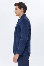 Blue Mens Suede Leather Jacket