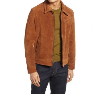 Mens Rough Out Suede Jacket