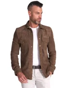 Suede Shirt Jacket