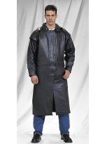 Black Leather Duster Coat