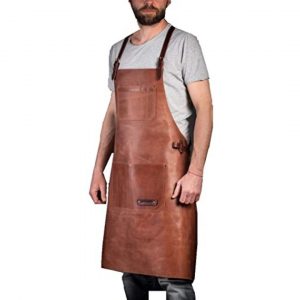 Brown Butcher Apron Leather