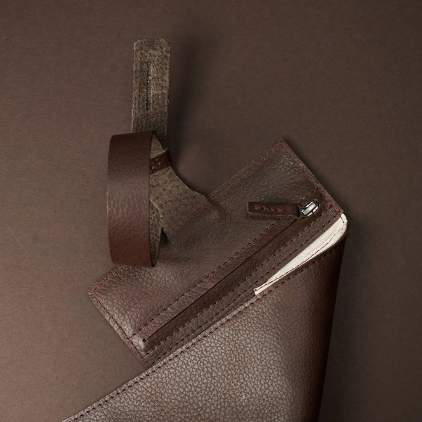 Brown Leather Watch Roll