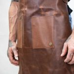 Double Pocket Brown Leather Apron