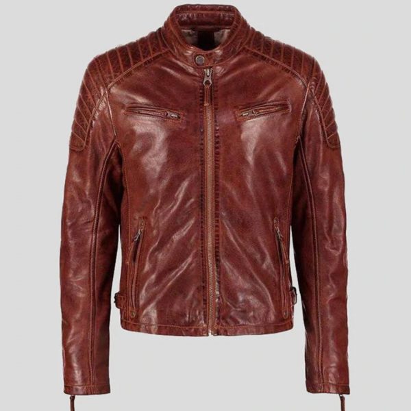 FRED BROWN LEATHER RACER JACKET