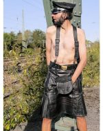 Gothic Leather Kilt