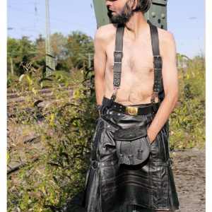 Gothic Leather Kilt