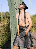 Gothic Leather Kilt