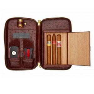 Hemingway Edition Leather Cigar Travel Case
