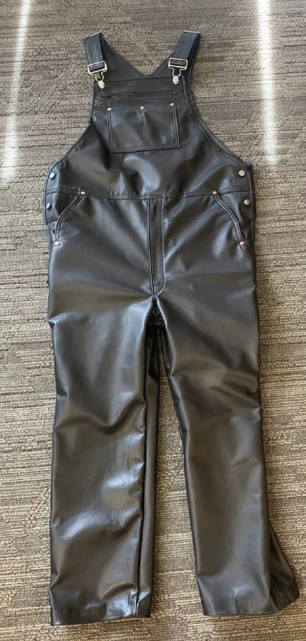Leather Bib Overalls (3)