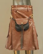 Leather Kilt With Sporran