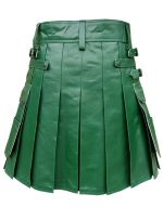 Green Leather Kilt