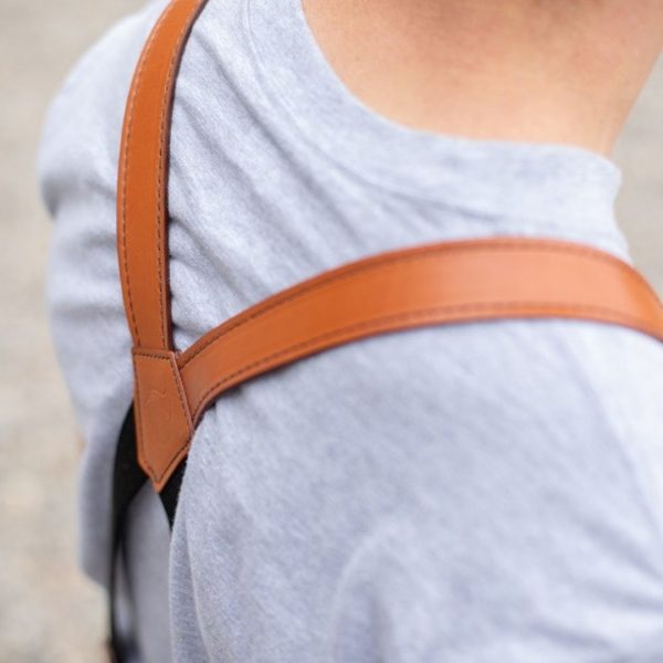 Stylish Tan Leather Suspender