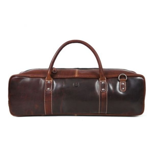 Tuscania Leather Knife Roll & Bag Combo - Penny Brown