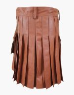 Brown Leather Kilt