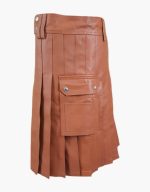 Brown Leather Kilt