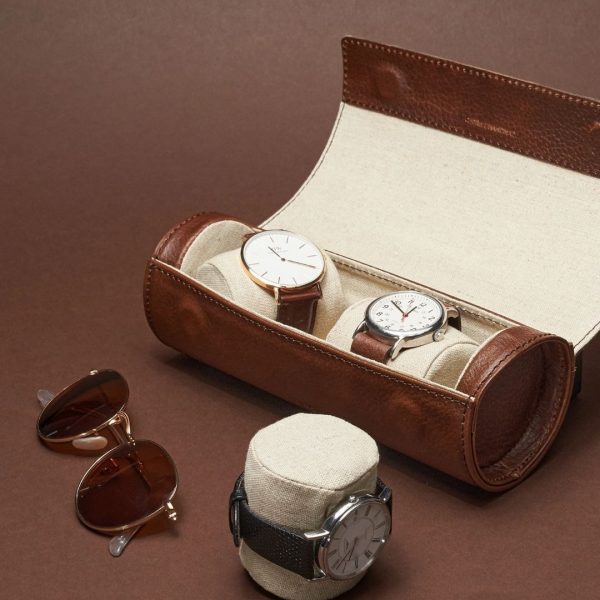leather watch roll