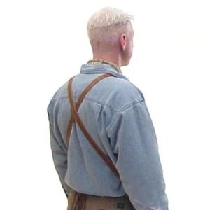 Cross-Back Pocketed Leather Apron