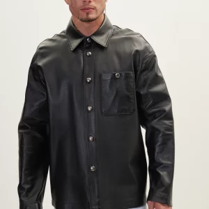 Leather Oversized Shirt