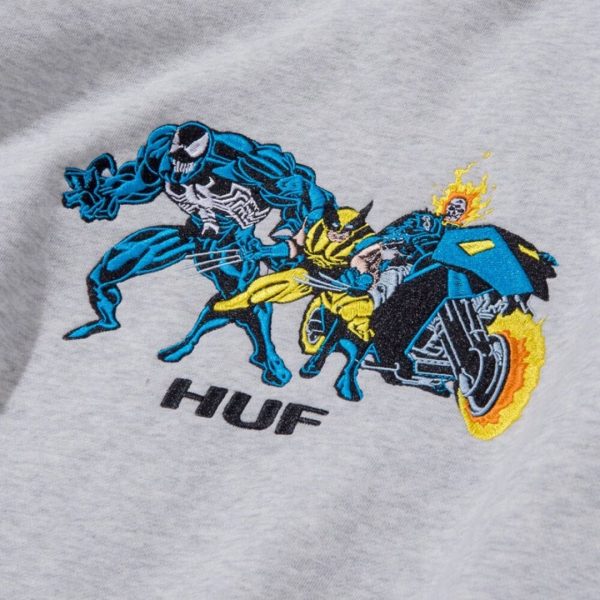 HUF x Marvel Team Up Mens Crew Neck Sweatshirt