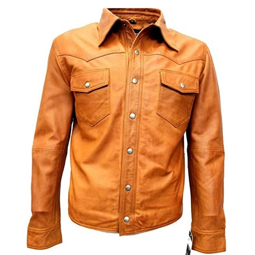 Men's Genuine Leather Shirts | Leatherings | Free Shipping