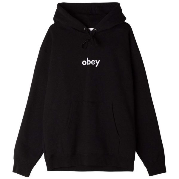 OBEY LOWERCASE PULLOVER HOOD 1