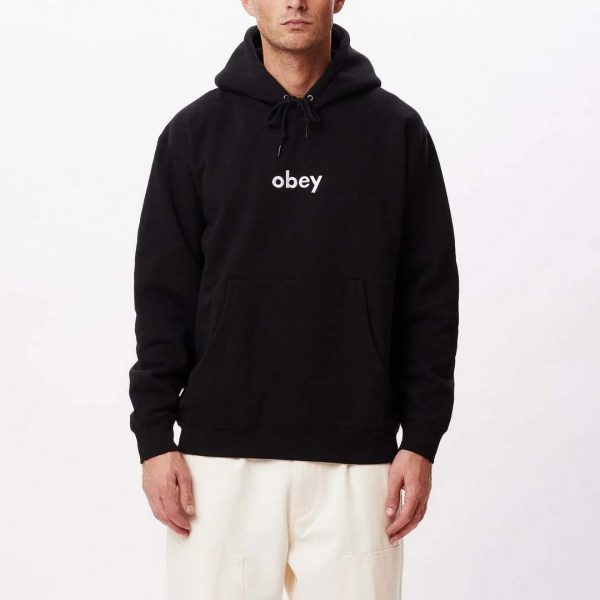 OBEY LOWERCASE PULLOVER HOOD 3