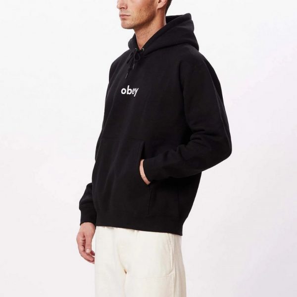 OBEY LOWERCASE PULLOVER HOOD 4