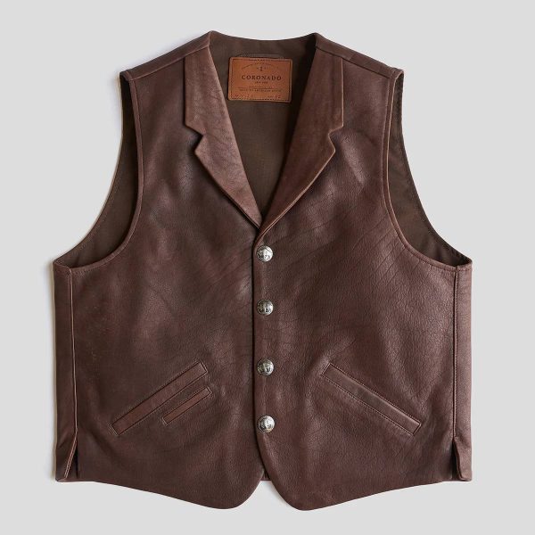 Bison Leather Vest in USA