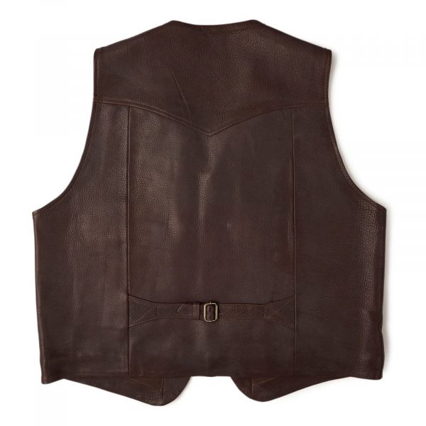 Brown Bison Leather Vests in United States