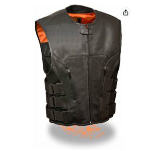milwaukee leather vest with gun pocket