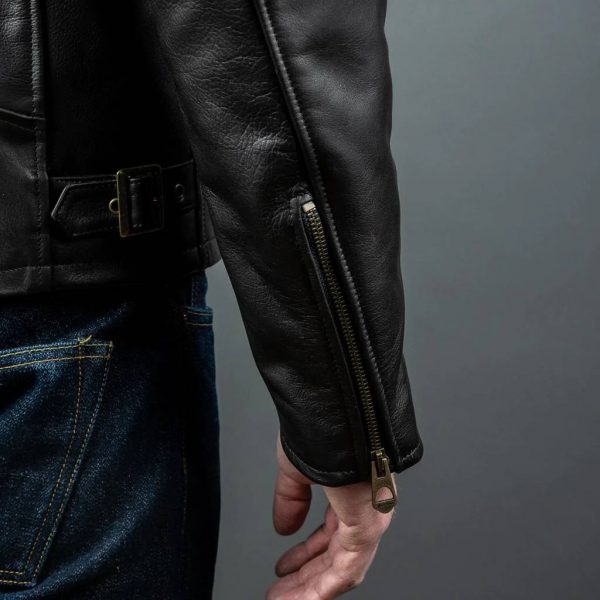shangri la heritage black leather jacket