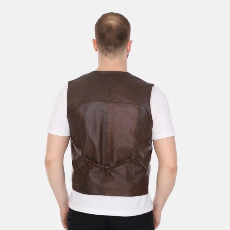Lamb Leather Vest Free Shipping