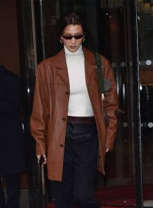 Bella Hadid Leather Jacket