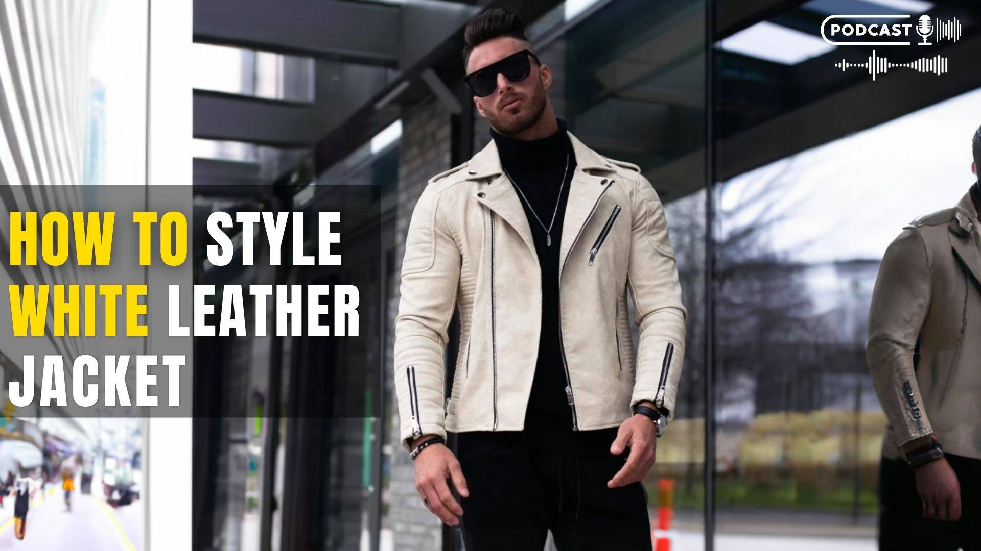 How to Style a White Leather Jacket