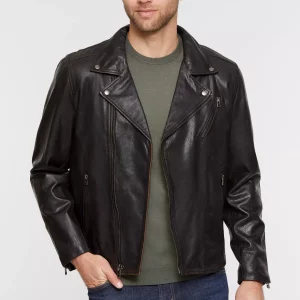 Renegade Goatskin Leather Moto Jacket