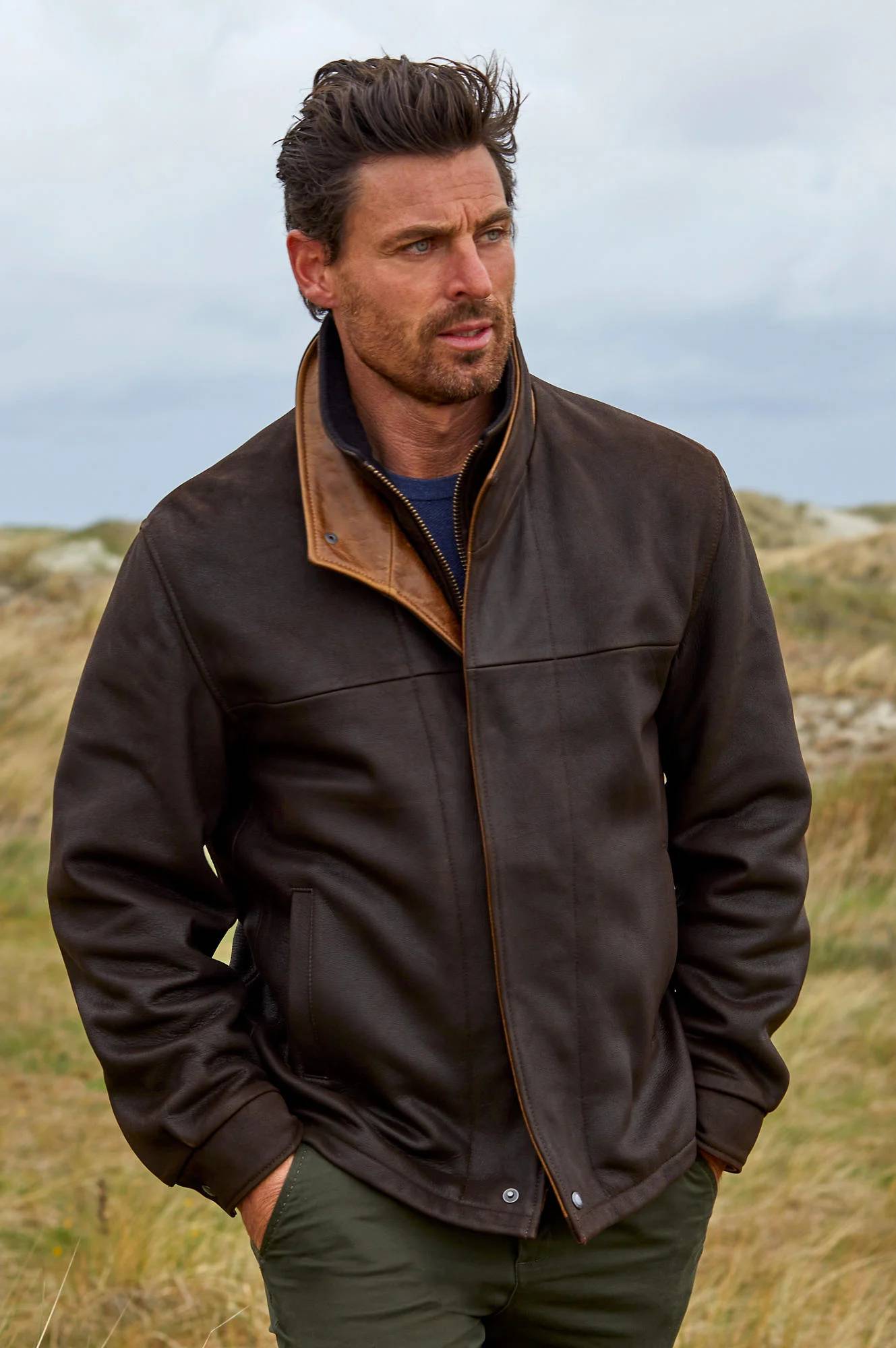 Romano Leather Jacket | Timeless Luxury in Kildare Goatskin