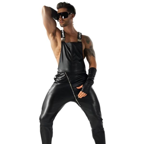 Black leather Overall