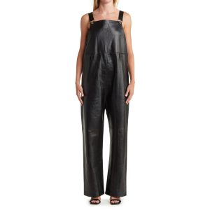 Lambskin Leather Overalls
