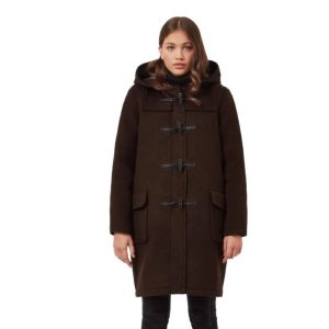 Womens Brown Duffle Coat