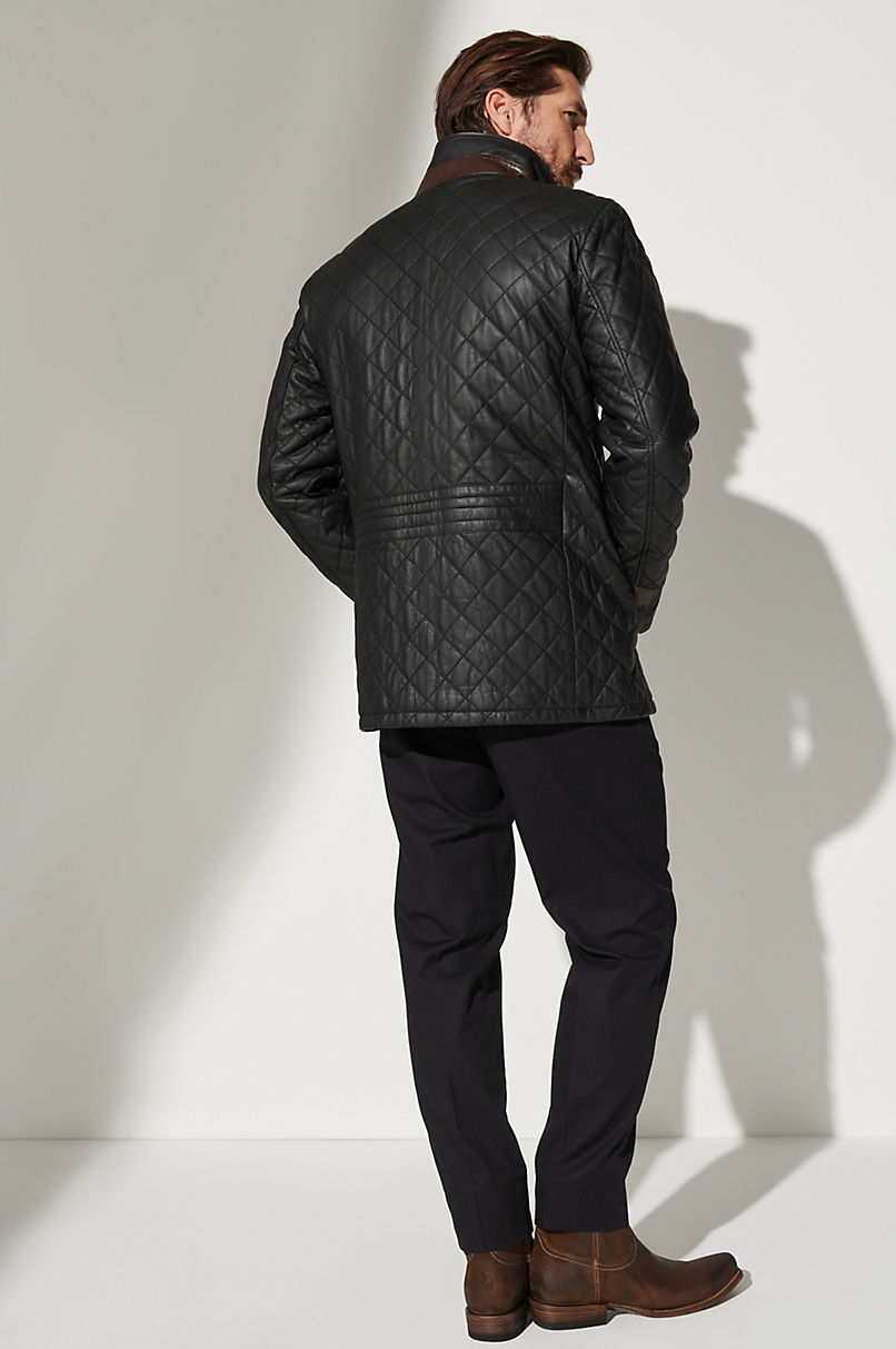 Austere Studded Black Jacket, Leatherings
