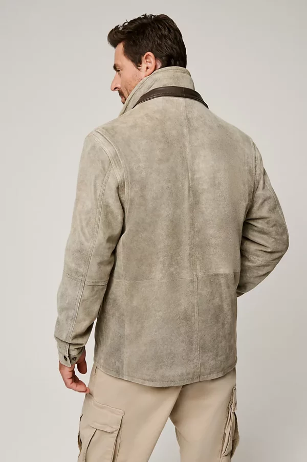 James Distressed English Lambskin Leather Jacket United States